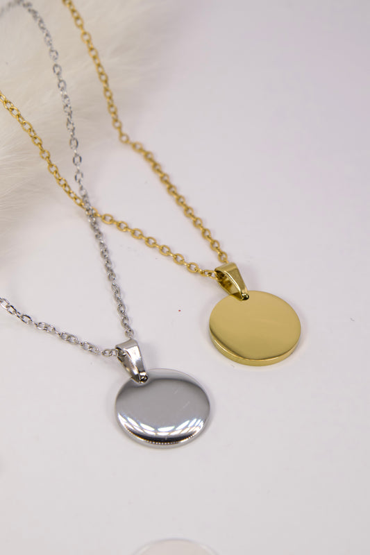 Round Disk Necklace