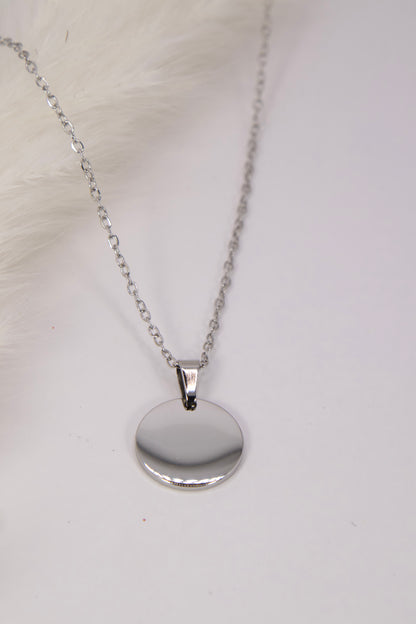 Round Disk Necklace