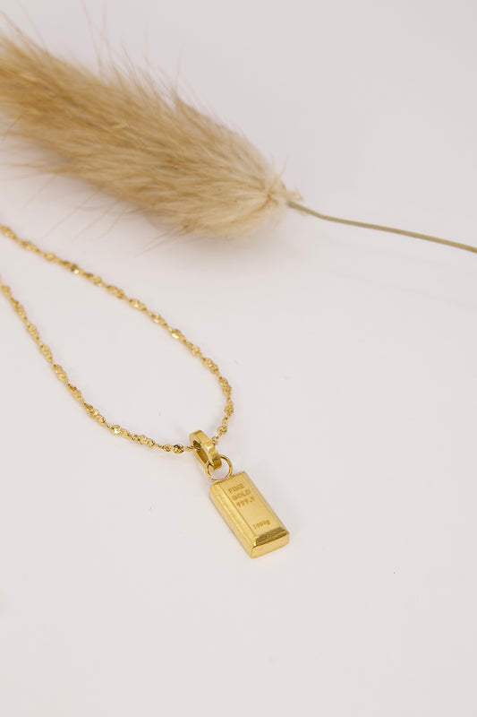 Gold Bar Necklace