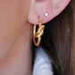 Gold Knot Hoops