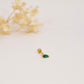 Green Rhinestone Flat Back Stud