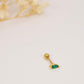 Green Rhinestone Flat Back Stud