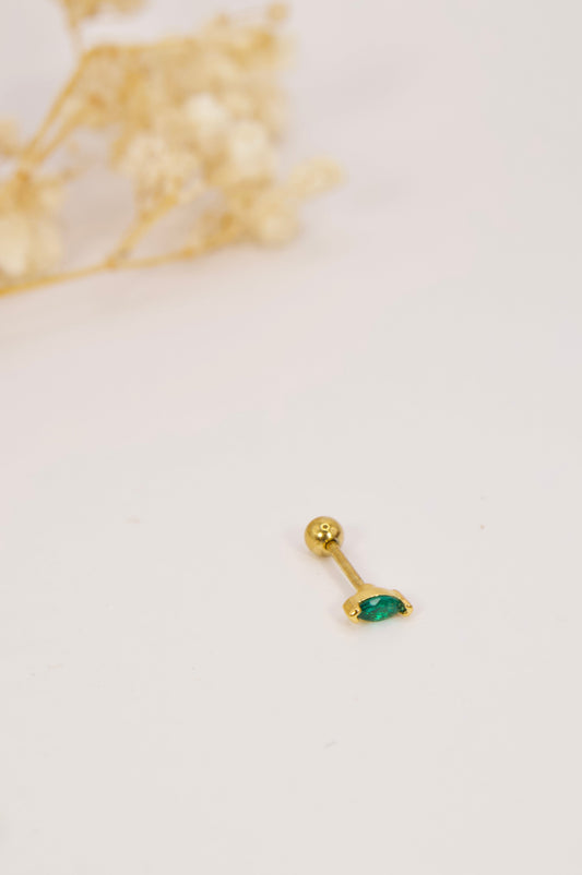 Green Rhinestone Flat Back Stud