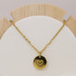 Heart Disk Necklace