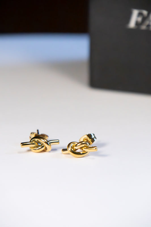 Gold Knot Studs