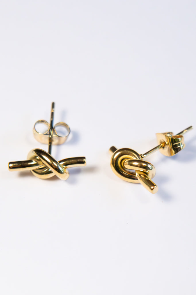 Gold Knot Studs