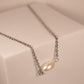 One Pearl Bar Necklace