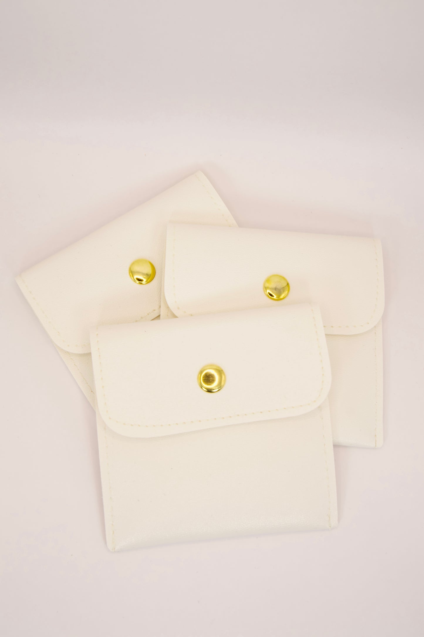 White Leather Pouch