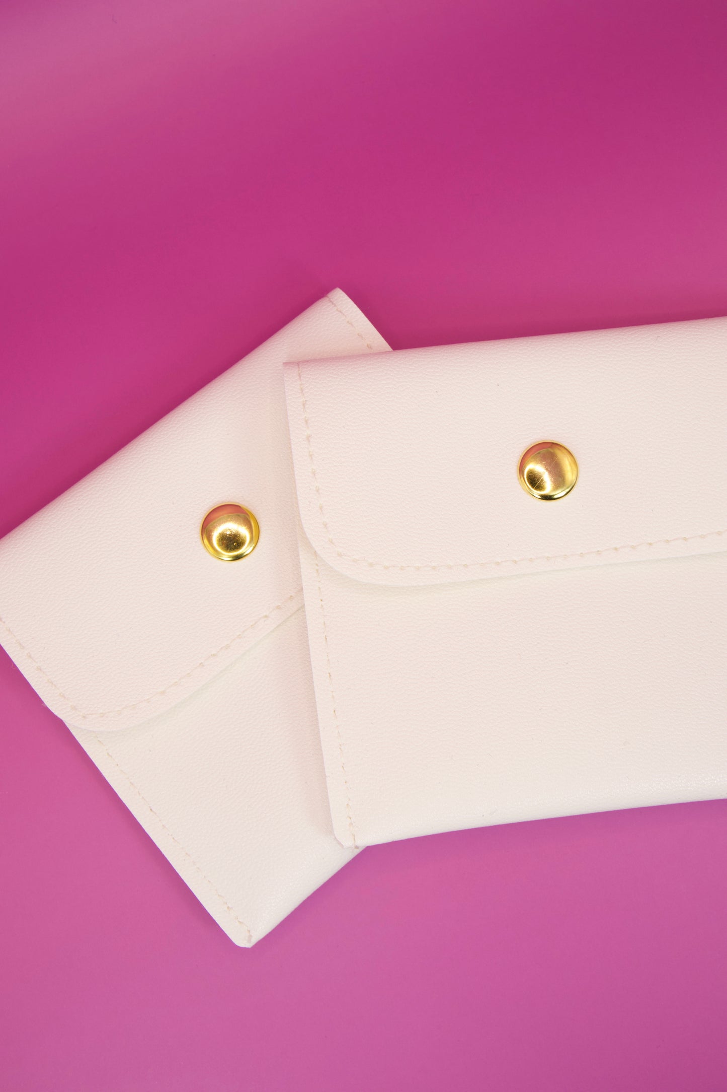 White Leather Pouch