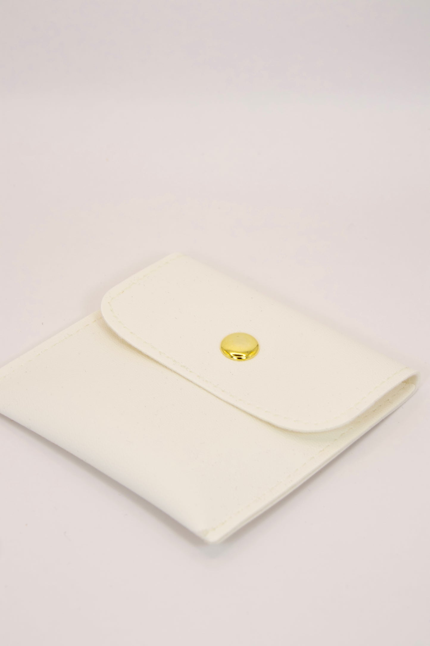 White Leather Pouch