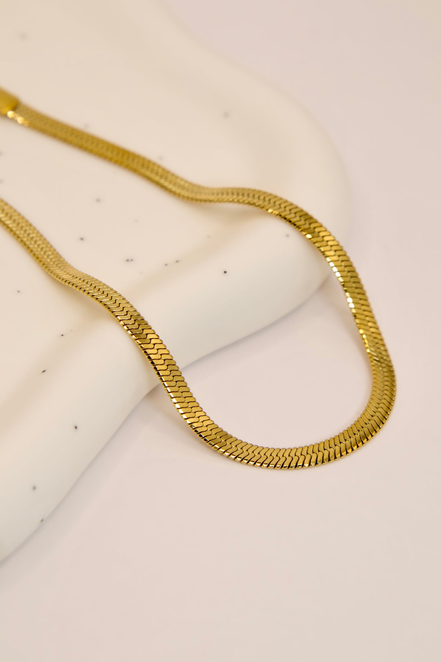 Thick Gold Snake Chain Necklace