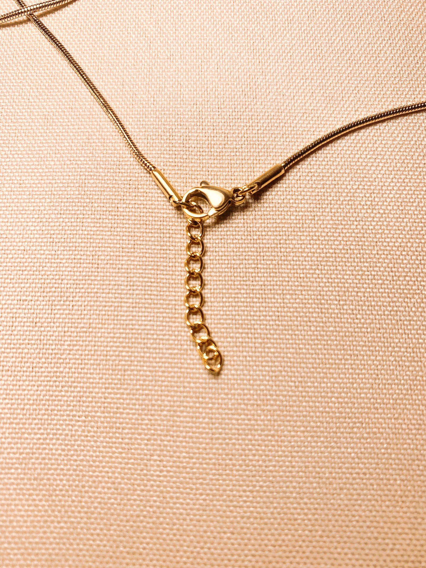 Thin Gold Snake Chain Necklace